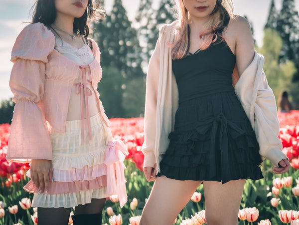 [PRE-ORDER] Black Sesame Layer Cake Skirt